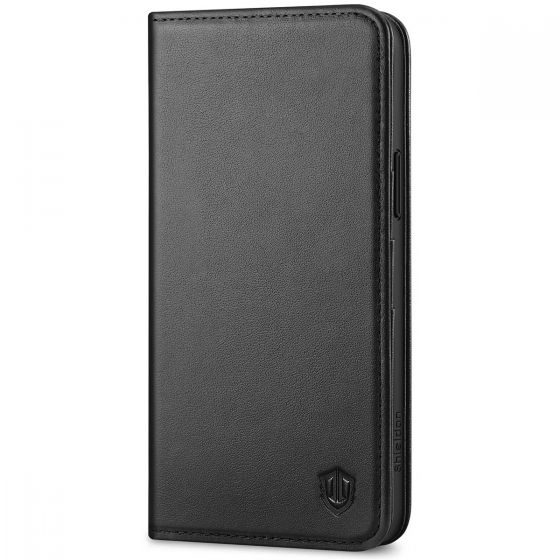 Fashion Black Leather Card Holder Wallet Phone Case for iPhone 11