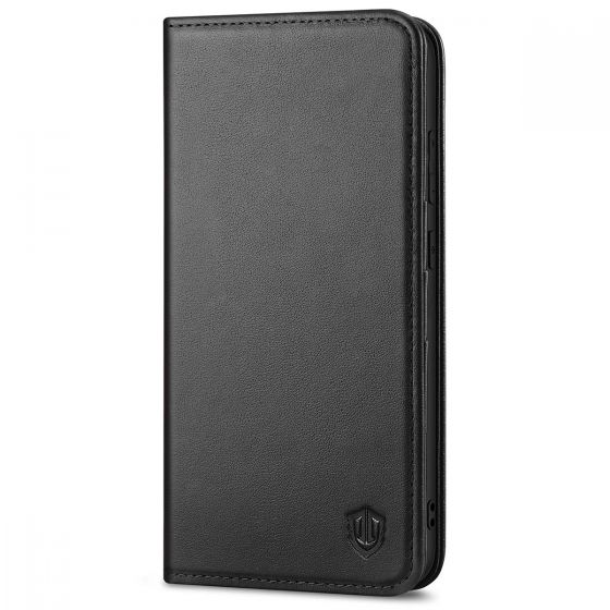 SHIELDON iPhone 12 Pro Max Wallet Case, iPhone 12 Pro Max Folio Cover,  Genuine Leather, RFID Blocking, Folio Flip Kickstand, Magnetic Closure for