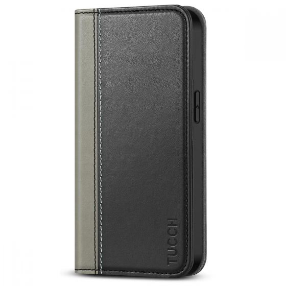 TUCCH IPhone 11 Pro Max Leather Wallet Case Folio Flip
