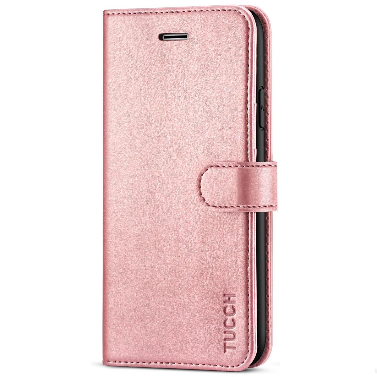 Wholesale iPhone Xs Max Multi Pockets Folio Flip Leather Wallet Case with  Strap (Rose Gold)
