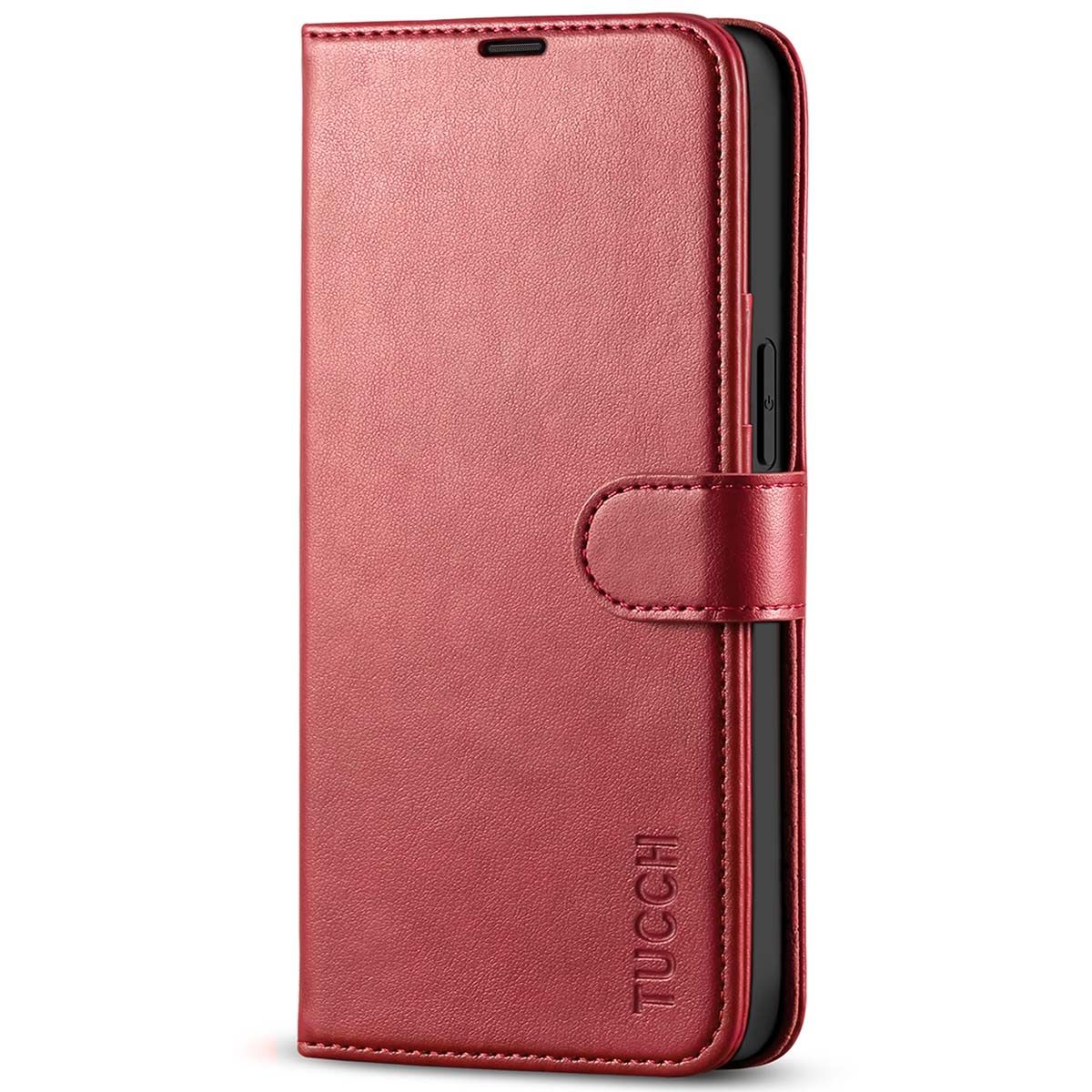 TUCCH IPhone 11 Pro Max Leather Wallet Case Folio Flip