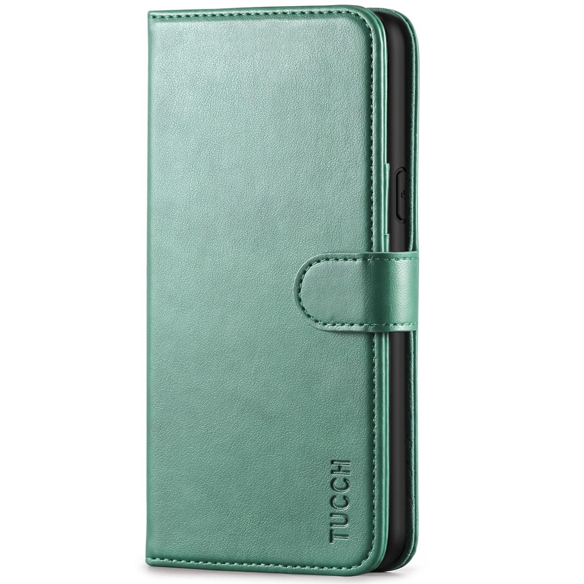 TECH CIRCLE iPhone 11 case, Embossed Wallet Card Cash Slots PU Premium  Leather Magnetic Flip Kickstand Shockproof Cover for iPhone 11 6.1  inch,Green 