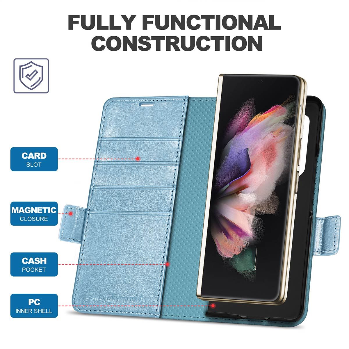 Samsung Galaxy Z Fold 4 Case,Samsung Z Fold 4 Case Glowing