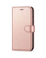 TUCCH iPhone 7 Wallet Case, iPhone 8 Case, Premium PU Leather Case - Shiny Rose Gold