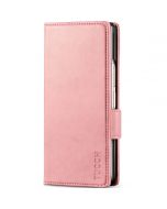 TUCCH SAMSUNG Z FOLD6 Card Holder Phone Case with S Pen Holder, RFID Blocking, Magnetic Closure, Stand, Drop Protection Wallet Case - Rose Gold