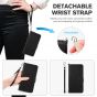 TUCCH SAMSUNG GALAXY S23 Plus Wallet Case, SAMSUNG S23 Plus PU Leather Case Book Flip Folio Cover - Wrist Strap - Black